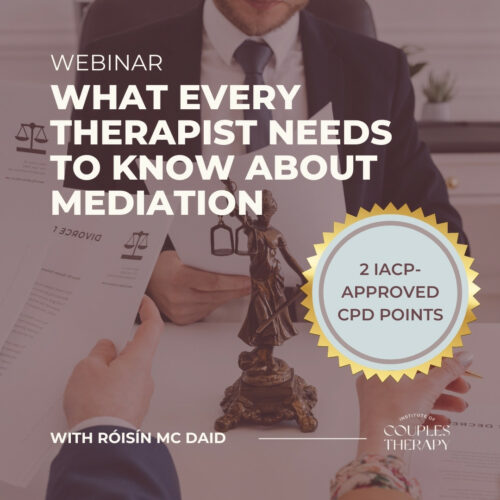 What Every Therapist Needs to Know About Mediation CPD Webinar with Róisín Mc Daid | Online couples therapy training webinar
